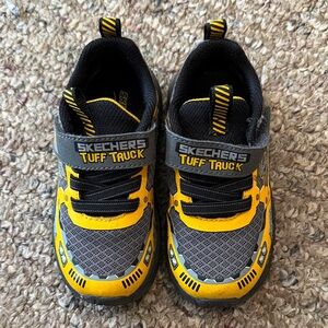 Skechers Tuff Truck Kids Gray & Yellow Sneakers